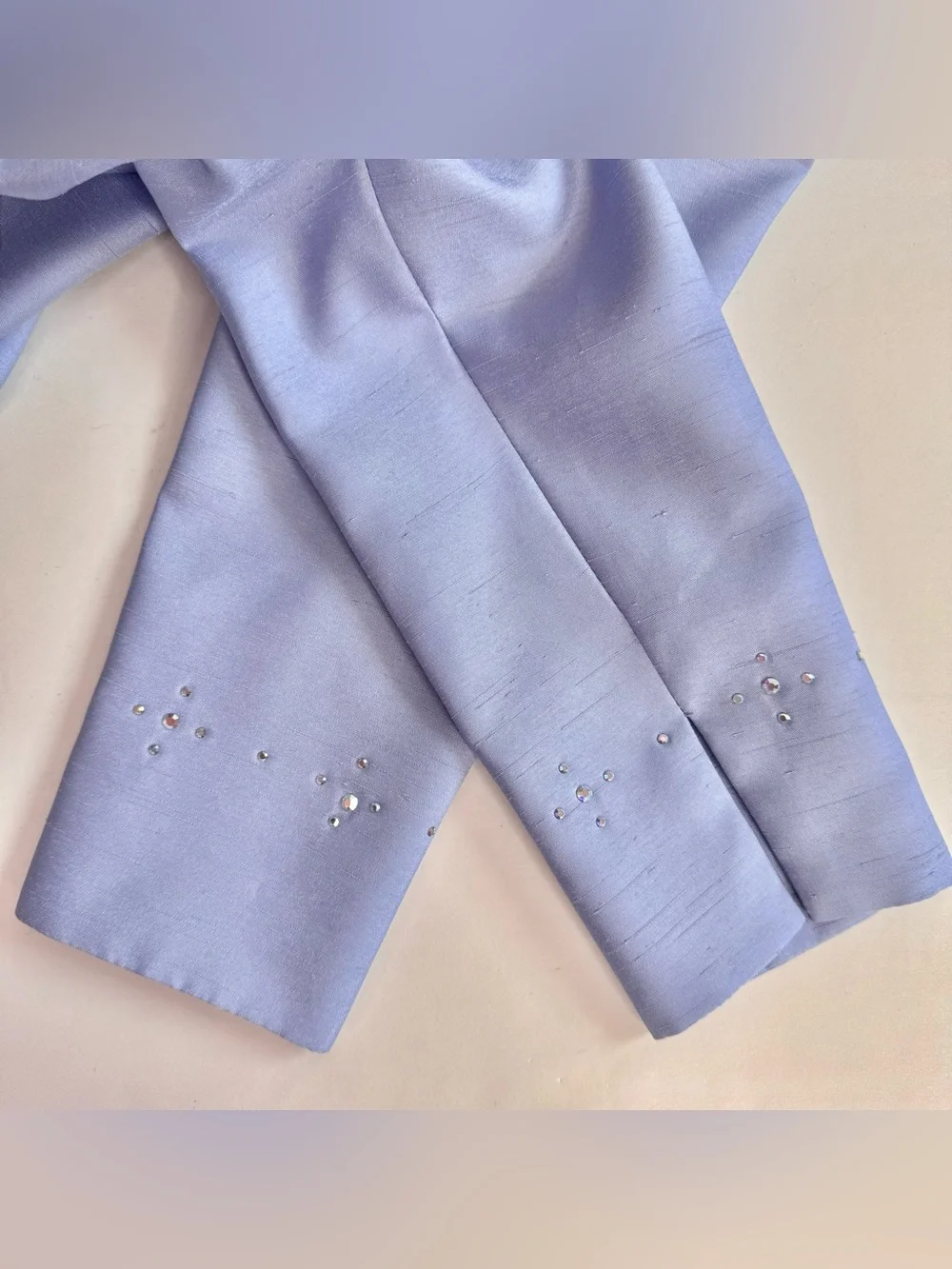 ZOE LTD Girls 16  Cornflower Blue 2 Piece Set Embellished Dress Jacket Suit